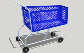 Blue Shopping Cart