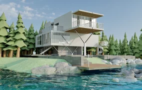 Modern Waterfront House