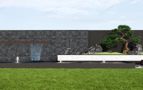 Zen Garden Water Feature Wall Design