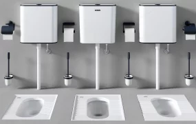 Commercial Squat Toilet And Cistern Module