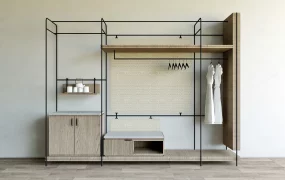 Industrial Open Wardrobe
