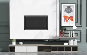 Modern Living Room TV Feature Wall
