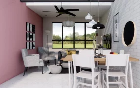 Small Living Room With Dining Table