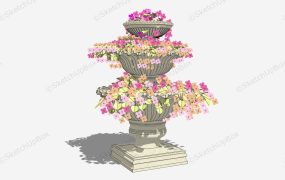 3 Tier Pedestal Urn Planter