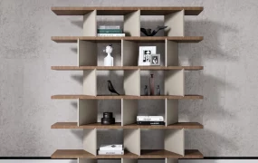 Modern Geometric Bookcase
