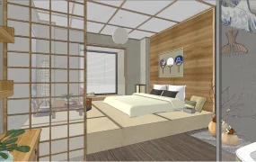 Japanese Style Hotel Room