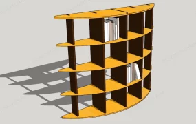 Curved Bookshelf