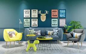 Colorful Living Room Design
