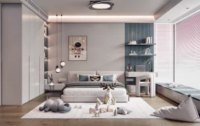 Modern Stylish Teenager's Bedroom SketchUp 3D Model