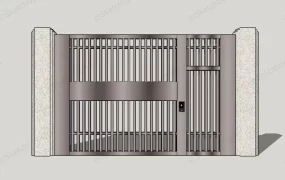 Metal Front Gate Design Idea