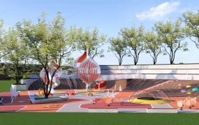 Modern Multi Zoned Children's Playground