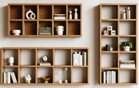 Modern Wall Mounted Bookcase