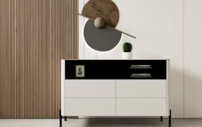 White Accent Console Cabinet