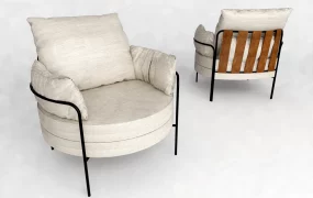 Fabric Accent Chair