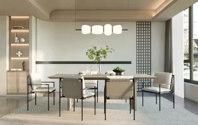 Modern Wabi Sabi Dining Room
