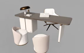 Home Office Desk And Chair Set