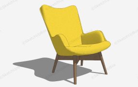 Lemon Yellow Recliner Accent Chair