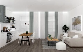 Living Room Dining Room Kitchen Combo