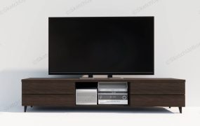 TV Console Cabinet And TV