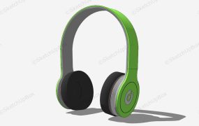 Green Wireless Headphones