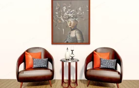 Luxury Accent Chairs And Table Set