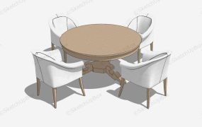 Round Dining Room Sets For 4