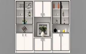 White Living Room Cupboard