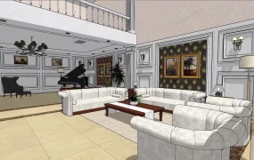 Loft Living Room Interior