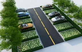 Car Parking Landscape Design