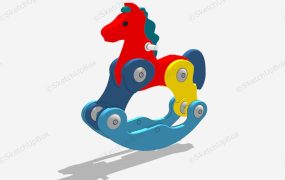 Colorful Rocking Horse
