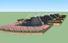 Plaza Water Fountain