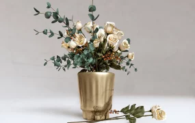Roses Bouquet In Vase