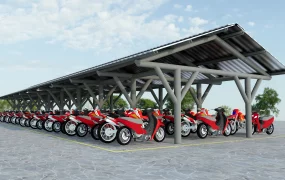 Public Motorcycle Shelter