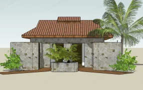 Public Beach Restroom With Shower