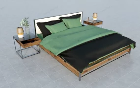 Rustic Industrial Bedroom Set