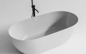 Modern White Freestanding Bathtub