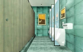 Mens Public Toilet Interior