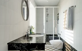 Small Narrow Bathroom Design