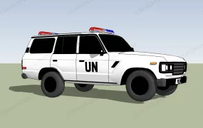 United Nations Police Vehicle