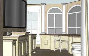 L Shaped Master Bathroom Design