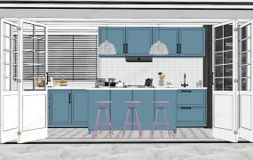 White And Blue Kitchen Ideas