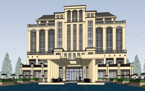 French Style Hotel Building