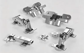 Concealed Cabinet And Door Hinge Hardware Set SketchUp 3D Model