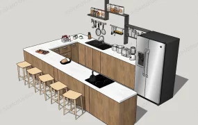 U Shaped Kitchen Cabinets Design