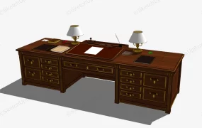 Vintage Executive Desk