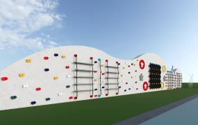 Modular Outdoor Children's Climbing Wall