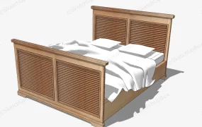 Mission Style Slatted Bed