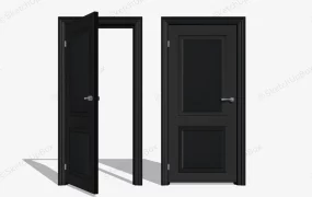 Black Interior Door