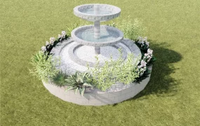 3 Tier Garden Fountain