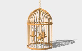 Bird Cage Chandelier Light